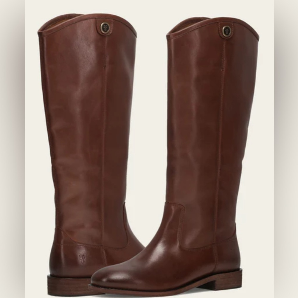 Frye Chestnut Leather Ankle Boots